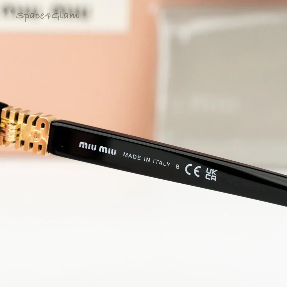 BRAND NEW Miu Miu MU12ZS 16K1D0 Black Red Phantos Unisex Sunglasses 0MU 12ZS